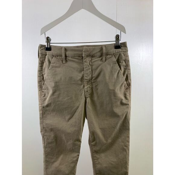 Mother The Shaker Prep Fray Killing Time Khaki Stone Pants Size 24 - Picture 4 of 13